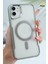 Apple iPhone 12 - 12 Pro Kılıf Prizma Kamera Çıkıntılı Magsafe Şarj Destekli Mat Renkli Şeffaf Kapak 1