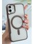 Apple iPhone 12 - 12 Pro Kılıf Prizma Kamera Çıkıntılı Magsafe Şarj Destekli Mat Renkli Şeffaf Kapak 1