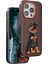 Bfs iPhone 16 Pro Max Perma Desenli Kapak - Koyu Kahve 1