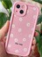 Apple iPhone 13 Kılıf Yumuşak Dokulu Papatya Desenli Yumuşak Kamera Korumalı Silikon Kapak 4
