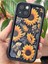 Apple iPhone 13 Kılıf Yumuşak Dokulu Ayçiçeği Desenli Yumuşak Kamera Korumalı Silikon Kapak 2