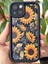 Apple iPhone 13 Kılıf Yumuşak Dokulu Ayçiçeği Desenli Yumuşak Kamera Korumalı Silikon Kapak 3