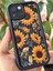 Apple iPhone 13 Kılıf Yumuşak Dokulu Ayçiçeği Desenli Yumuşak Kamera Korumalı Silikon Kapak 6