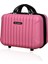 Şık Pembe Abs Makyaj Çantası El Valizi, Pratik ve Hafif Tasarım 2