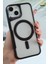 Apple iPhone 15/14/13 Kılıf Prizma Kamera Çıkıntılı Magsafe Şarj Destekli Mat Renkli Şeffaf Kapak 1