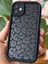 Apple iPhone 11 Kılıf Yumuşak Siyah Leopar Desenli Yumuşak Kamera Korumalı Silikon Kapak 5