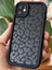 Apple iPhone 11 Kılıf Yumuşak Siyah Leopar Desenli Yumuşak Kamera Korumalı Silikon Kapak 7