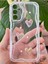 Samsung Galaxy A35 Kılıf 3D Kalpli Inci Tasarımlı Desenli Kamera Korumalı Şeffaf Silikon Kapak 4
