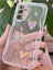 Samsung Galaxy A35 Kılıf 3D Kalpli Inci Tasarımlı Desenli Kamera Korumalı Şeffaf Silikon Kapak 6