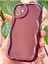 Apple iPhone 11 Uyumlu Kılıf Kamera Korumalı Dalga Kenarlı Darbe Emici Bordo Silikon Kapak 7