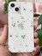 Apple iPhone 14/13 Uyumlu Kılıf Tasarımlı Desenli Kamera Korumalı Şeffaf Çiçek Esnek Yumuşak Silikon Kapak 4