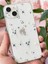 Apple iPhone 14/13 Uyumlu Kılıf Tasarımlı Desenli Kamera Korumalı Şeffaf Çiçek Esnek Yumuşak Silikon Kapak 5