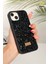 Apple iPhone 13 - 14 - 15 Kılıf Elmas Tasarımlı Lacivert Taşlı Işıltılı Pırlanta Silikon Kapak 2