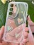 Samsung Galaxy S21 Fe Kılıf 3D Kalpli Inci Tasarımlı Desenli Kamera Korumalı Şeffaf Silikon Kapak 3