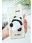 Samsung Galaxy S21 Fe Uyumlu Kılıf Tasarımlı Desenli Kamera Korumalı Panda Beyaz Püsküllü Silikon Kapak 1