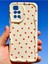 Xiaomi Redmi 10 2022 Kılıf Kamera Korumalı Dalga Kenarlı Kırmızı Kalp Desenli Silikon Kapak 15