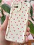 Samsung Galaxy A12 - M12 Kılıf Kamera Korumalı Dalga Kenarlı Kırmızı Kalp Desenli Silikon Kapak 4