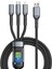 3in1 100 Watt 1.2 Metre Halat Örgü Kırılmaz Uç Hızlı Şarj ve Data Kablosu Huawei Xiaomi Samsung Oppo Honor Realme Apple iPhone 2