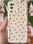 Samsung Galaxy S20 Fe Kılıf Kamera Korumalı Dalga Kenarlı Kırmızı Kalp Desenli Silikon Kapak 3