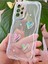 Samsung Galaxy A32 Kılıf 3D Kalpli Inci Tasarımlı Desenli Kamera Korumalı Şeffaf Silikon Kapak 6