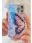 iPhone 11 Kılıf Renk Geçişli Taşlı Kamera Lens Korumalı Simli Mor Kelebek Desenli Darbe Emici 2