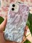 Apple iPhone 11 Uyumlu Kılıf Parlak Hologramlı Fiyonk Desenli Darbe Emici Kamera Çıkıntılı Renkli Silikon 3