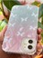 Apple iPhone 11 Uyumlu Kılıf Parlak Hologramlı Fiyonk Desenli Darbe Emici Kamera Çıkıntılı Renkli Silikon 6