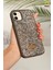 Apple iPhone 11 Uyumlu Kılıf Elmas Tasarımlı Gri Taşlı Işıltılı Pırlanta Silikon Kapak 2