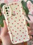 Xiaomi Redmi Note 8 Kılıf Kamera Korumalı Dalga Kenarlı Kırmızı Kalp Desenli Silikon Kapak 4