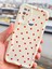 Xiaomi Redmi Note 8 Kılıf Kamera Korumalı Dalga Kenarlı Kırmızı Kalp Desenli Silikon Kapak 6