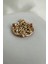 Altın Sarısı Kırmızı Taş Detay Nar Broş (3cm) 2