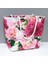 Msa-Shop Gül Desenli Plaj Çantası-Pembe 4