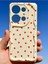 Poco M6 Pro 4g Kılıf Kamera Korumalı Dalga Kenarlı Kırmızı Kalp Desenli Silikon Kapak 6