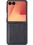 Bloomcase Flex Obsidian Black Hakiki Deri Samsung Galaxy Z Flip 7 Kılıf(6.9"-4.1") 1