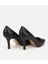 01AYH312530A100 KADIN Deri Siyah Yüksek Topuklu Stiletto 4