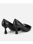 01AYH315460A100 KADIN Deri Siyah Fiyonk Detaylı Ince Topuklu Stiletto 4