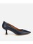 01AYH312480A680 KADIN Deri Lacivert Esnek Tabanlı Ince Topuklu Stiletto 1