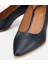 01AYH312480A680 KADIN Deri Lacivert Esnek Tabanlı Ince Topuklu Stiletto 3