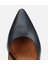 01AYH312480A680 KADIN Deri Lacivert Esnek Tabanlı Ince Topuklu Stiletto 5