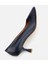 01AYH312480A680 KADIN Deri Lacivert Esnek Tabanlı Ince Topuklu Stiletto 6