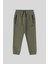 Haki Fermuarlı Standart Fit Ince Erkek Çocuk Eşofman Alt - 64042 1