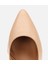 01AYH312510A330 KADIN Deri Bej Esnek Tabanlı Ince Topuklu Stiletto 5