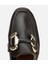 01AYH312390A480 KADIN Deri Kahverengi Tokalı Klasik Loafer 5