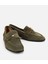 01AYH312410A840 KADIN Süet Deri Haki Yumuşak Dokulu Klasik Loafer 2