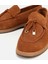 01AYH313260A370 KADIN Süet Deri Taba Gold Aksesuarlı Klasik Loafer 3