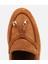 01AYH313260A370 KADIN Süet Deri Taba Gold Aksesuarlı Klasik Loafer 5