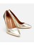 01AYH312570A540 KADIN Deri Gold Yüksek Topuklu Stiletto 2