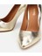 01AYH312570A540 KADIN Deri Gold Yüksek Topuklu Stiletto 3