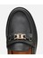 01AYH315380A100 KADIN Deri Siyah Tokalı Klasik Loafer 5