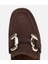 01AYH312400A480 KADIN Süet Deri Kahverengi Tokalı Klasik Loafer 5